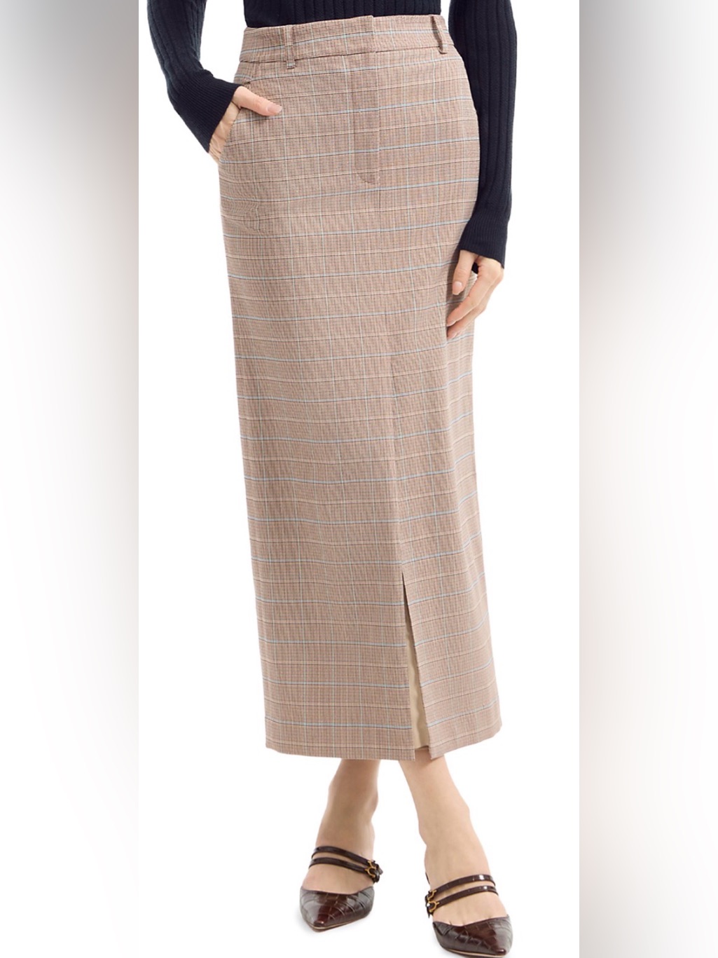 Veronica Beard Maxine Skirt In Hazelnut Multi